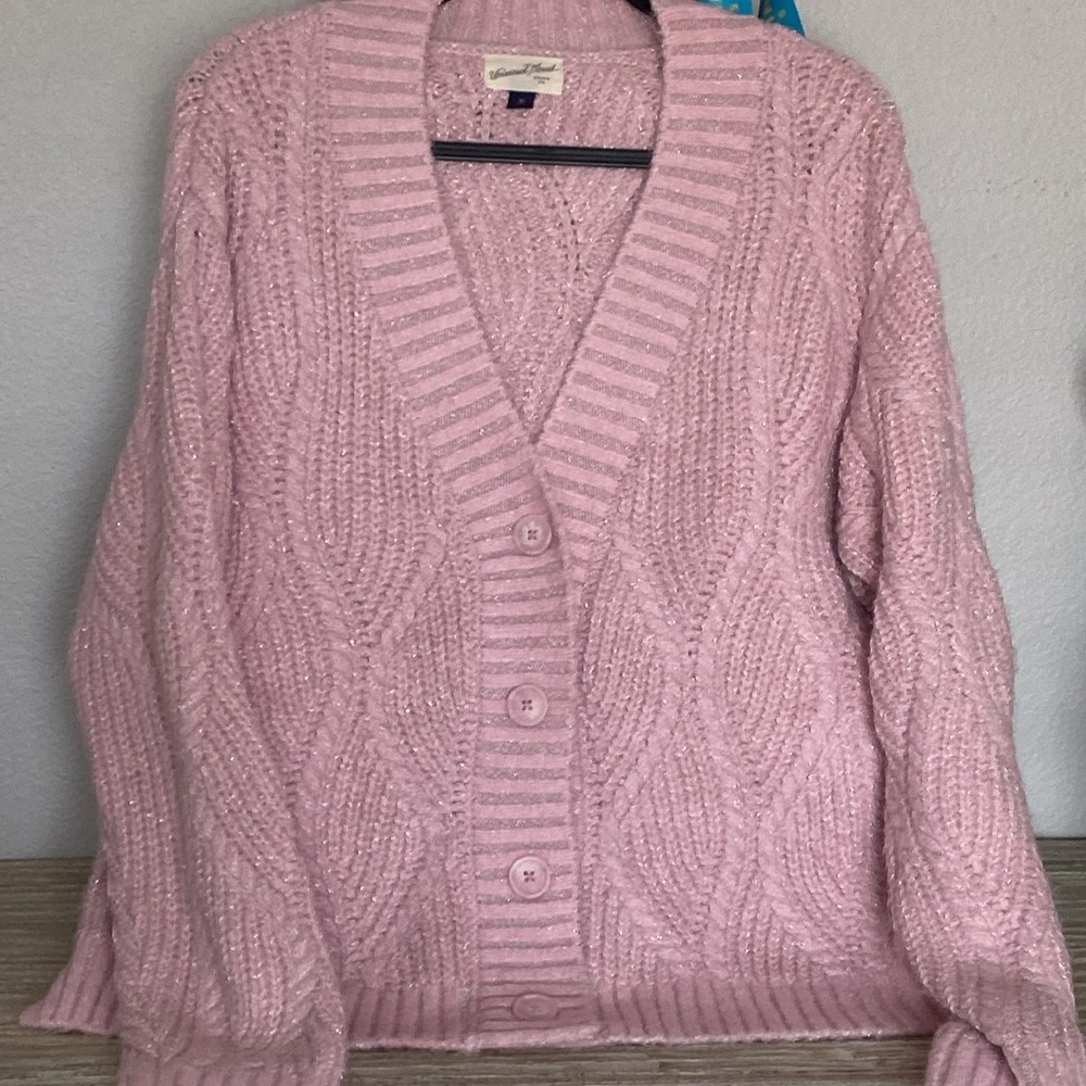 Universal Thread - Thick Pink Knit Cardigan